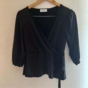 South River | Black Peplum Blouse